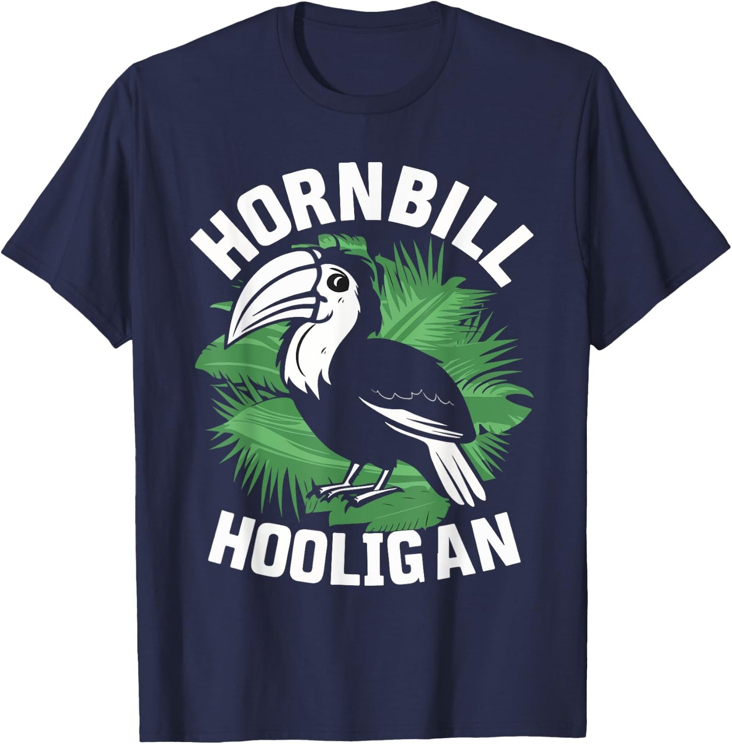 Hornbill Bird Watcher T-Shirt - T-Shirt | Navy