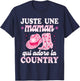 Western Woman Mom Dance Country , Black, S T-Shirt - T-Shirt | Navy