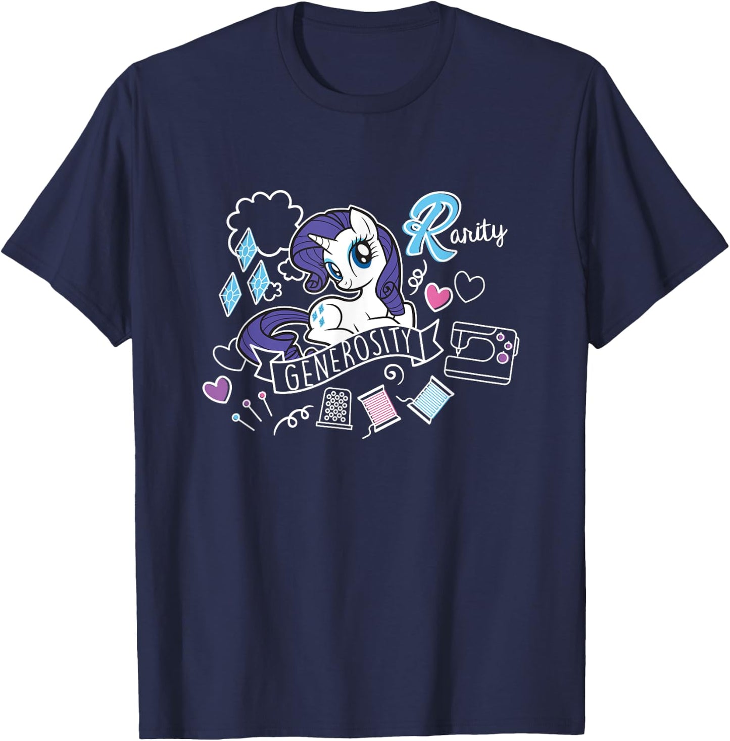 My Little Pony Rarity Full of Generosity T-Shirt - T-Shirt | Navy