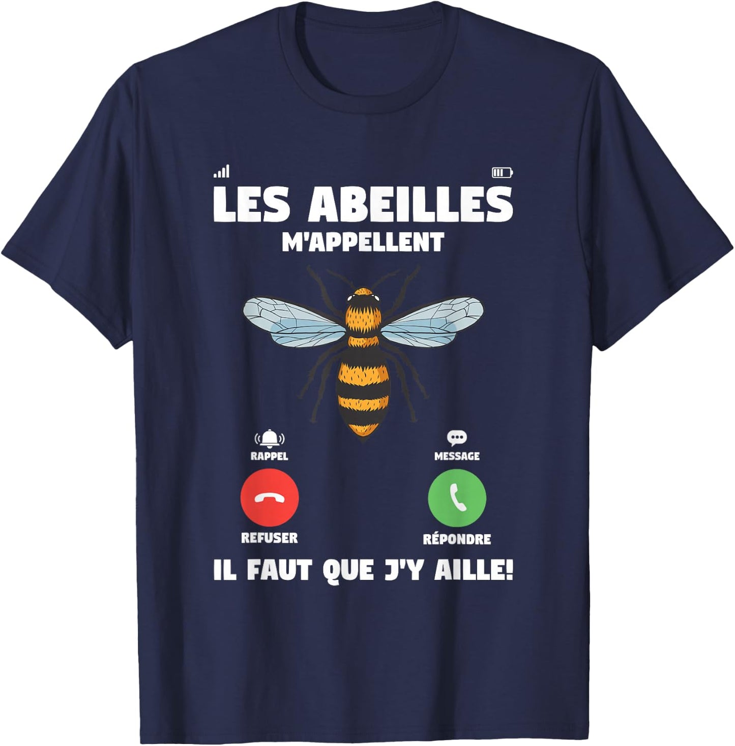 Funny Quote Beekeeping For A Beekeeper , Black, S T-Shirt - T-Shirt | Navy