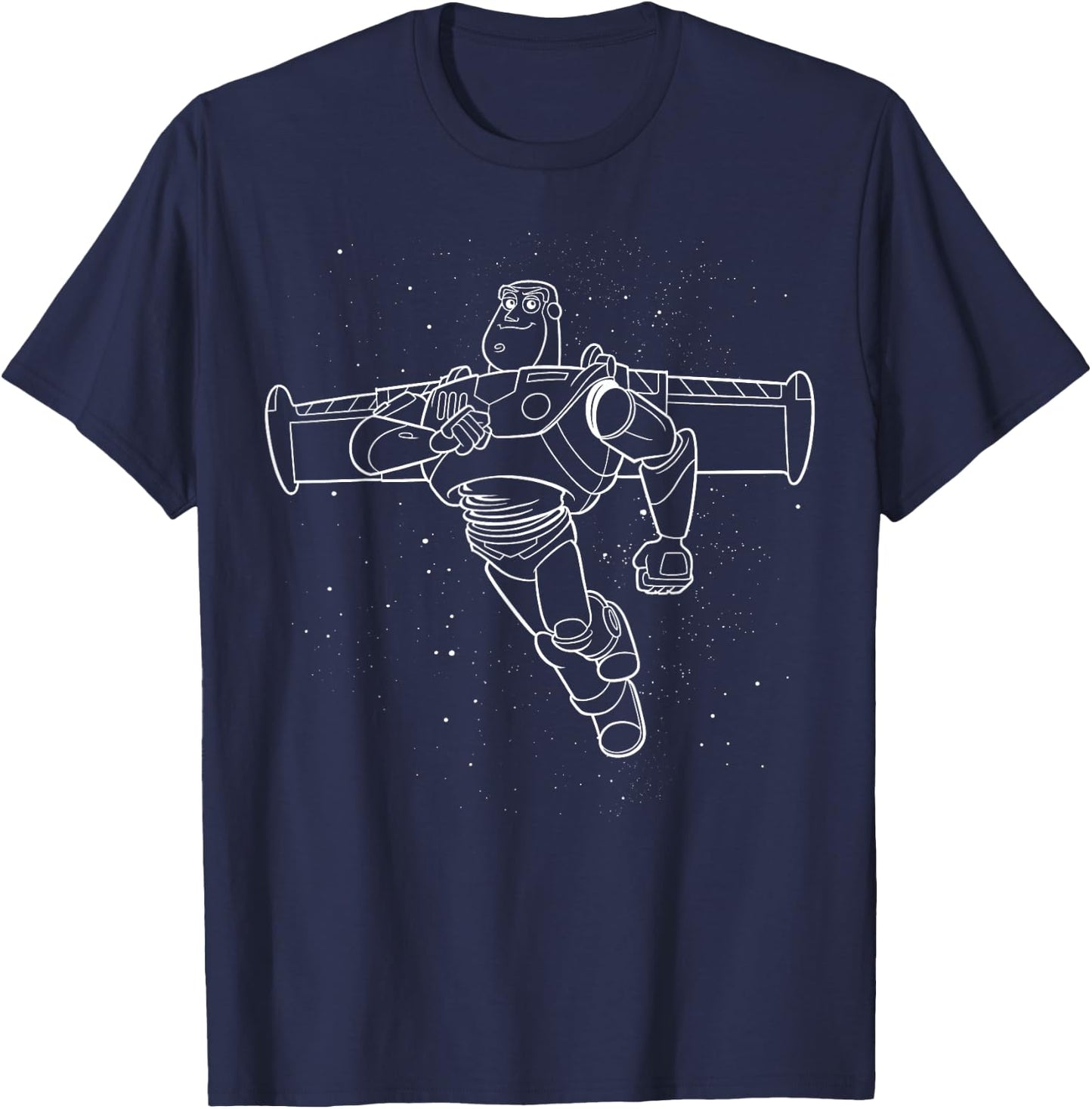 Disney Pixar Toy Story Buzz Lightyear Drawn Beyond , Black, S T-Shirt - T-Shirt | Navy