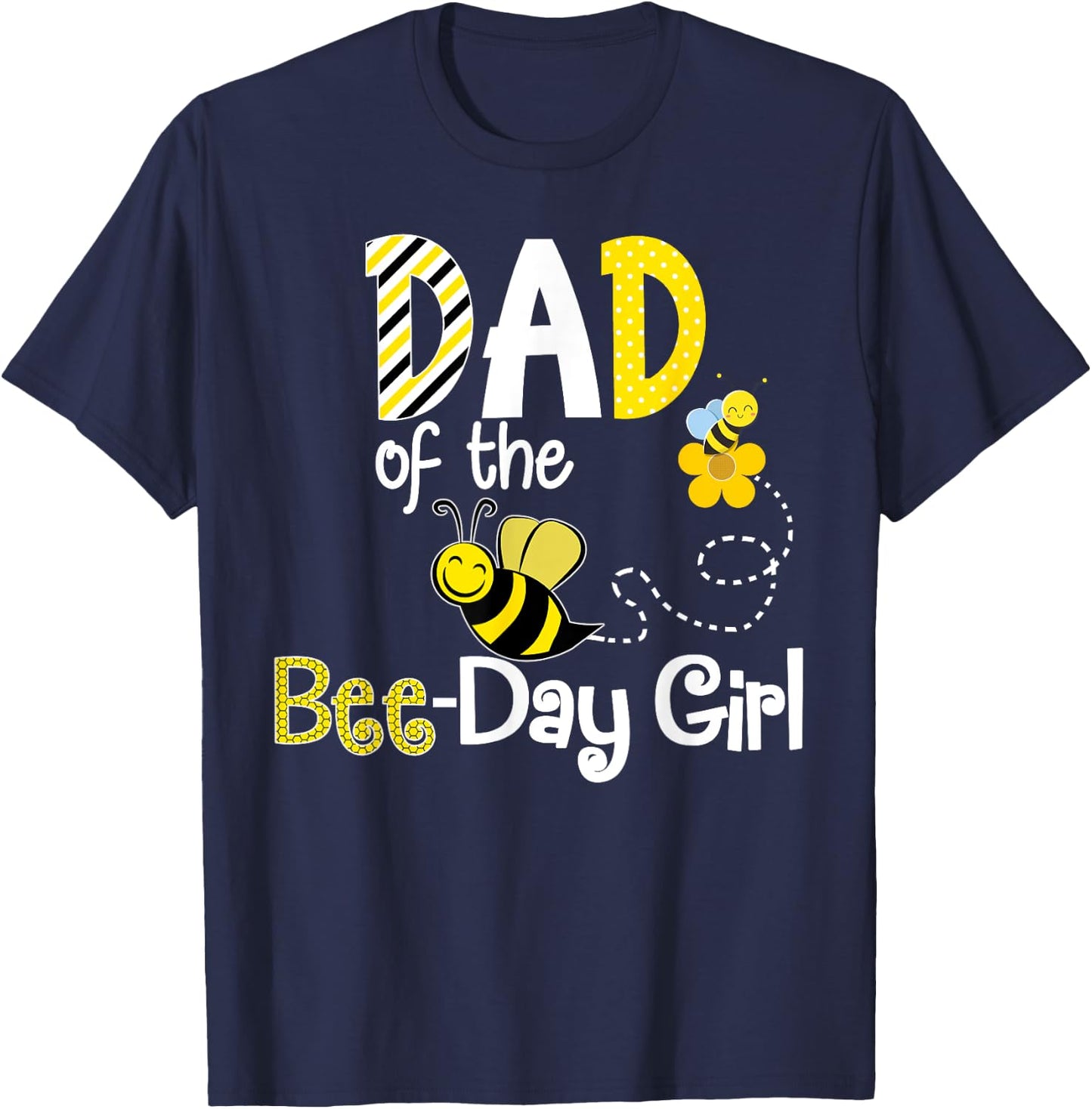 Bee Birthday Matching Shirt Hive Party Theme T-Shirt - T-Shirt | Navy