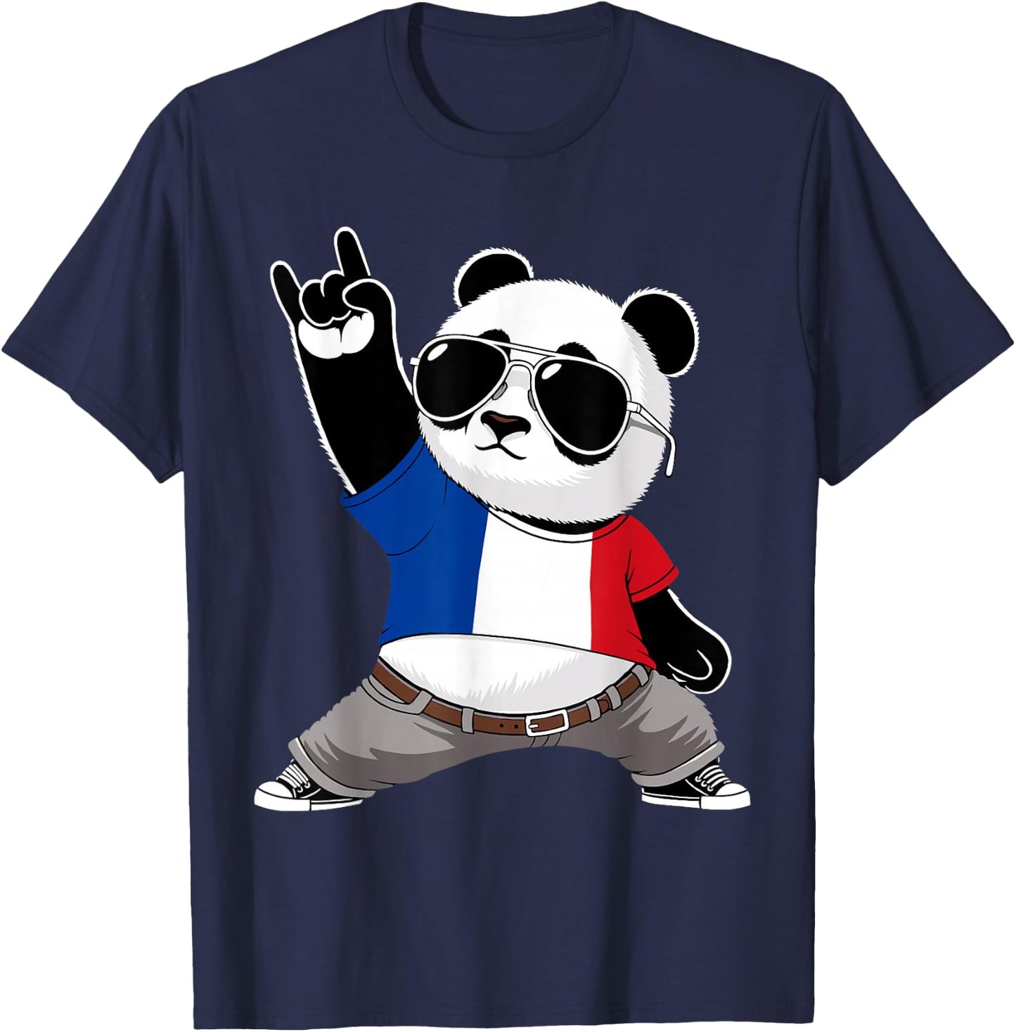 French Flag Men Women Kids France T-Shirt - T-Shirt | Navy