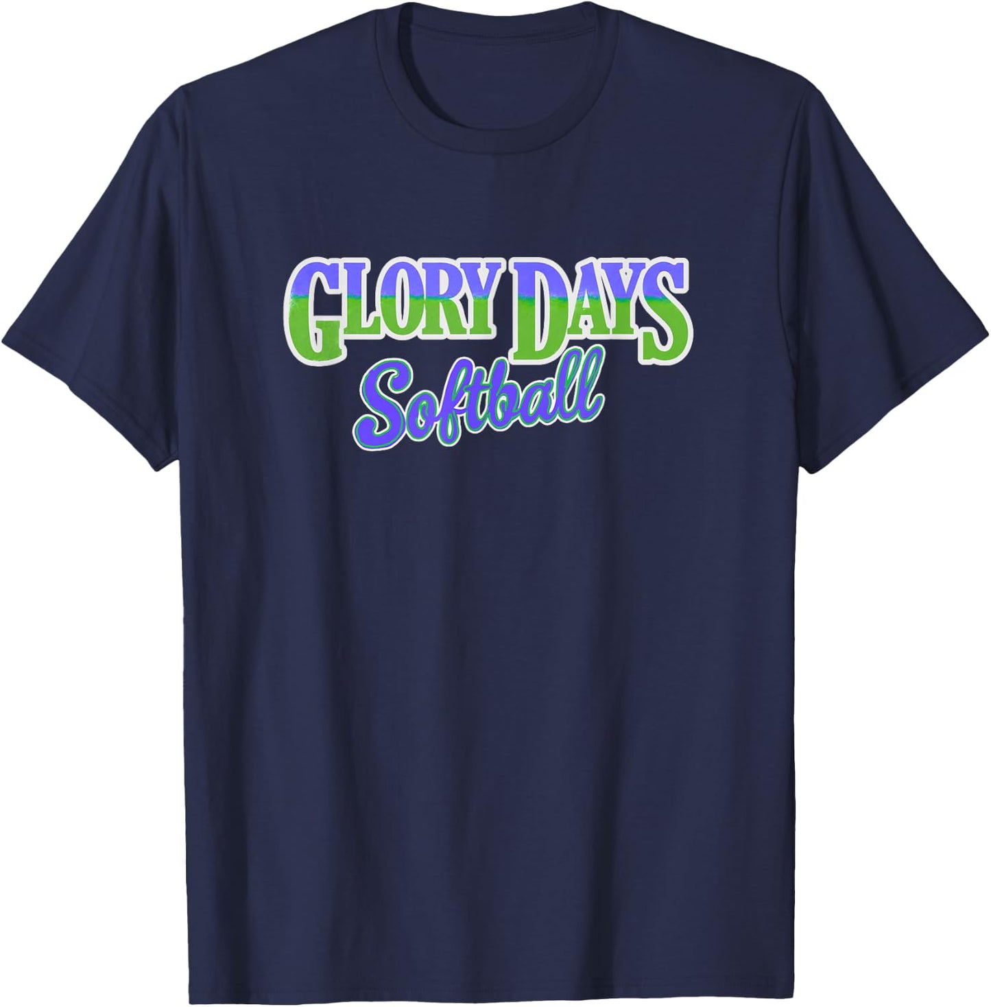 Glory Days Softball T-Shirt - T-Shirt | Navy