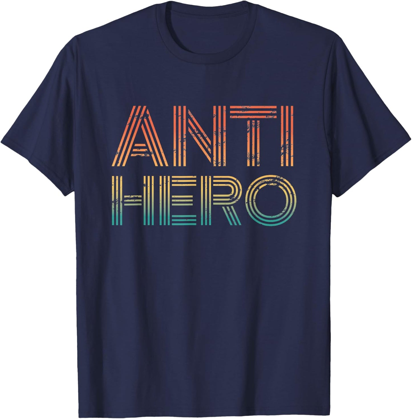 Retro Anti Hero - Vintage TV Movie Lover T-Shirt - T-Shirt | Navy