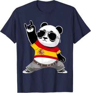 Spanische Flagge, Herren, Damen, Kinder, Spanien T-Shirt - T-Shirt | Navy