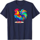 Rooster Country Decor Chicken Gallo Farm Hahn Gockel T-Shirt - T-Shirt | Navy