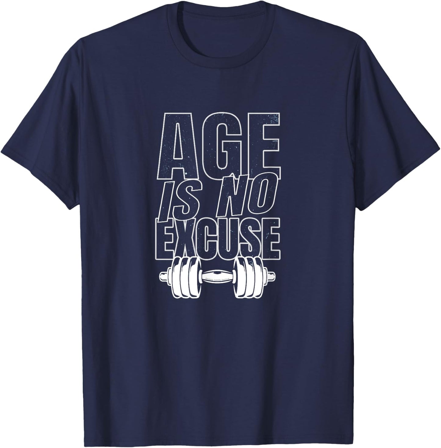 Age is No Excuse Exercise Gym Pickleball Funny Senior T-Shirt - T-Shirt | Navy