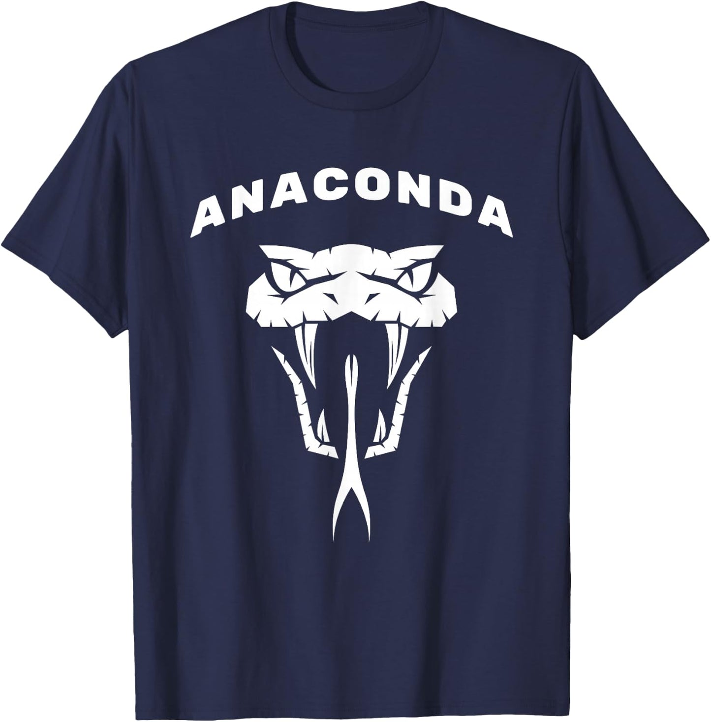 Anaconda, Snake Reptile Constrictors Boas Anacondas T-Shirt - T-Shirt | Navy