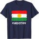 Kurdistan Flag , black T-Shirt - T-Shirt | Navy