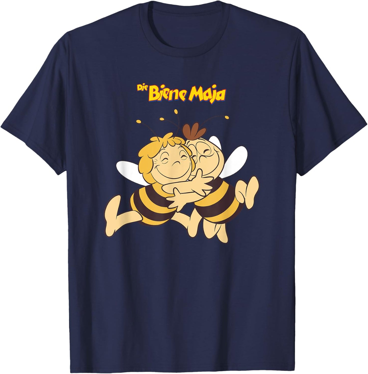 Die Biene Maja Retro Zeichentrick TV Serie Maja und Willi T-Shirt - T-Shirt | Navy