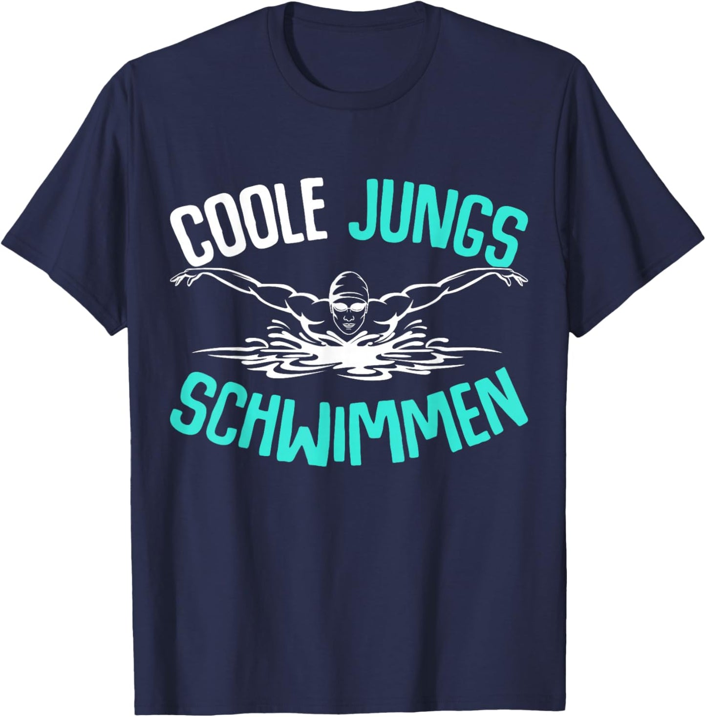 Coole Jungs Schwimmen Schwimmer Schwimm Kinder Jungen T-Shirt - T-Shirt | Navy