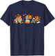 Funny Turkey Bookbook Librarian Bookworm Thanksgiving T-Shirt - T-Shirt | Navy