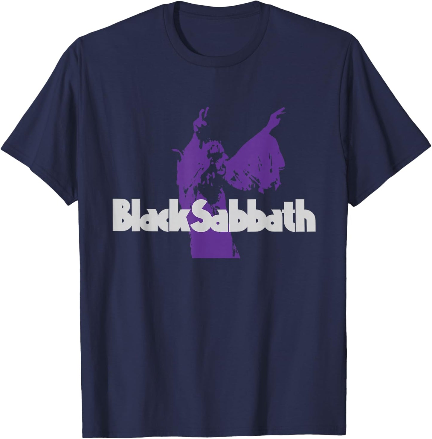 Offizielles offizielles Black Sabbath Purple Ozzy T-Shirt - T-Shirt | Navy