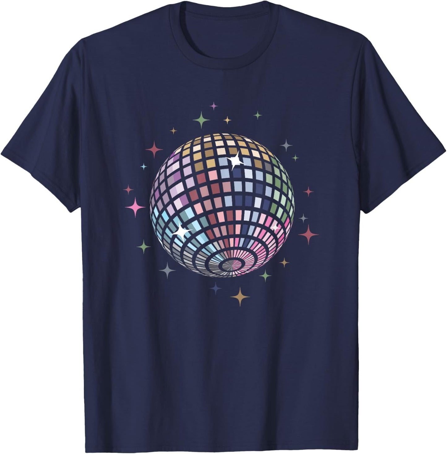 Disco Ball in My Disco Era , black T-Shirt - T-Shirt | Navy
