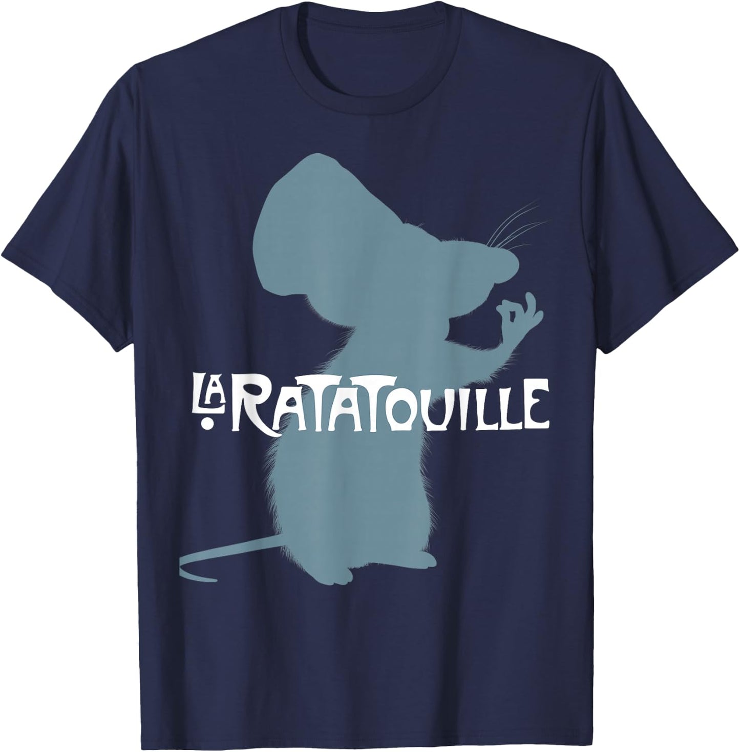 Disney Pixar Ratatouille Remy Chef's Kiss Silhouette T-Shirt - T-Shirt | Navy