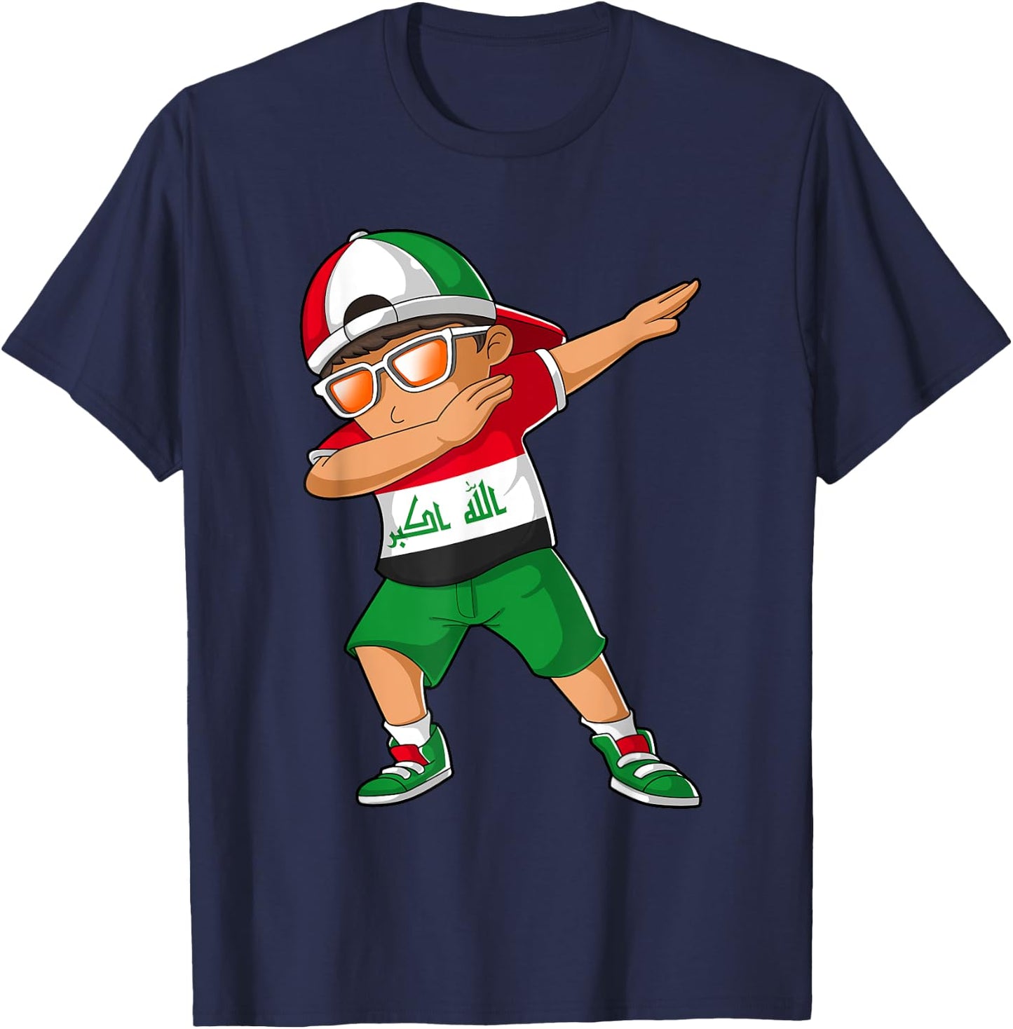 Iraqis Boy Iraq Kid Patriotism Roots Heritage T-Shirt - T-Shirt | Navy