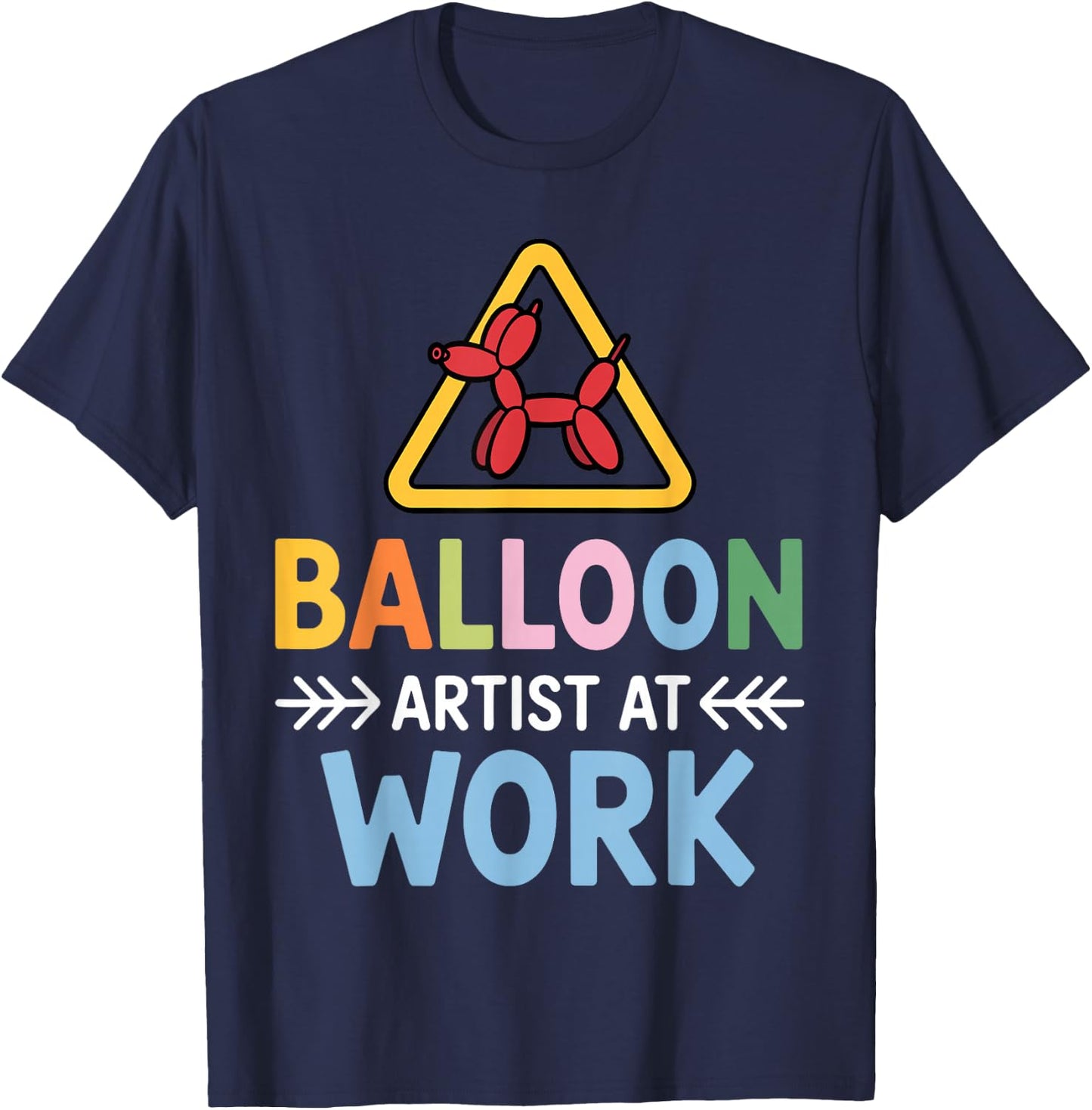 Cool Balloon Artist Art Women Kids Balloon Twisting T-Shirt - T-Shirt | Navy
