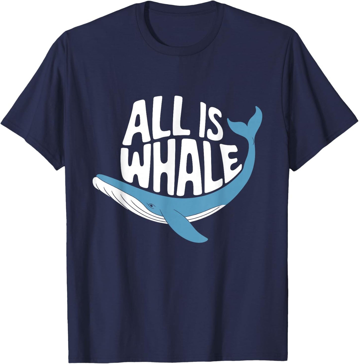 All Is Whale T-Shirt - T-Shirt | Navy