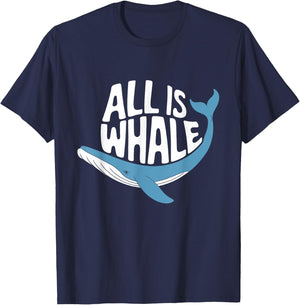 All Is Whale T-Shirt - T-Shirt | Navy
