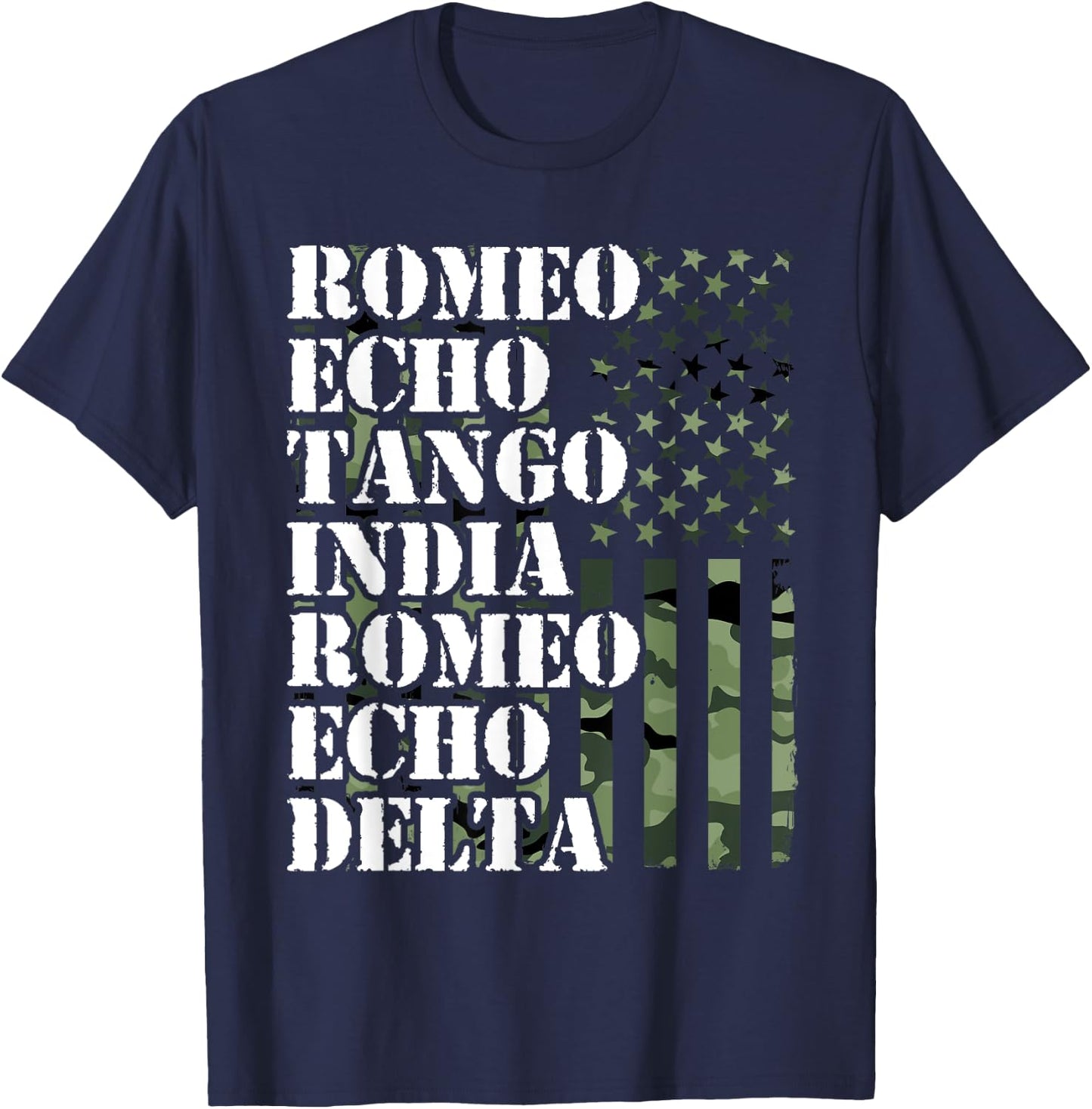 America Romeo Echo Tango India Romeo Echo Retirement T-Shirt - T-Shirt | Navy