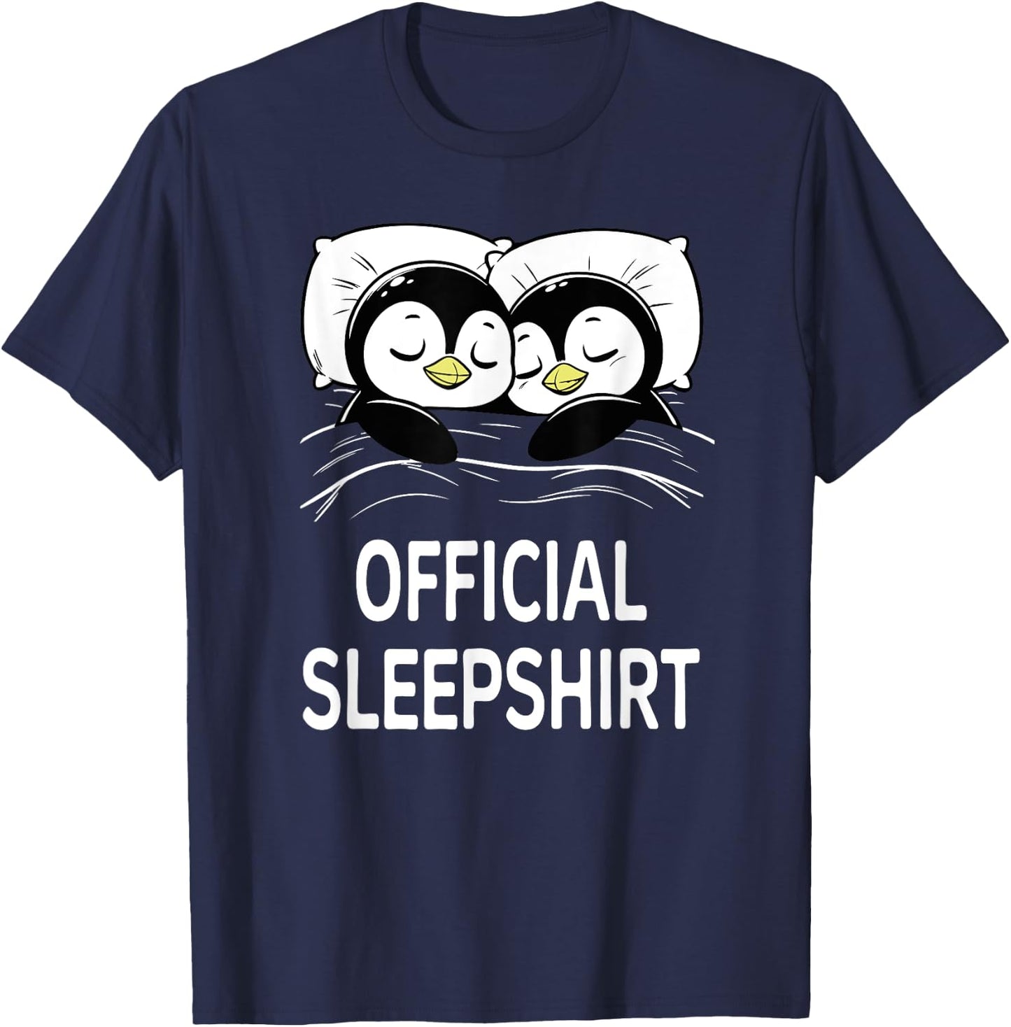 Official Sleepshirt Penguin Pyjama T-Shirt - T-Shirt | Navy