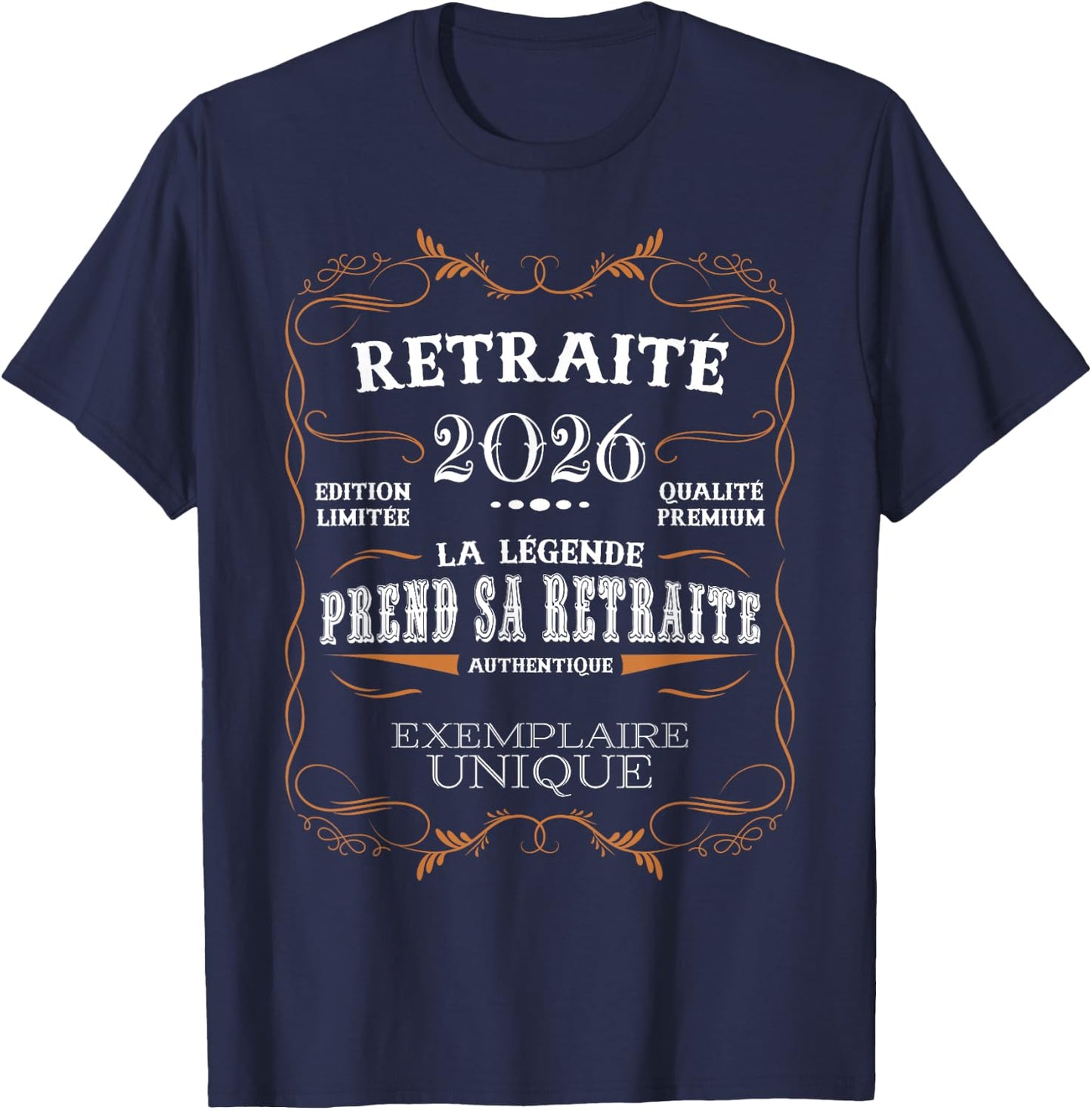 La Légende Takes Her Retirement - Funny Retirement 2026 T-Shirt - T-Shirt | Navy