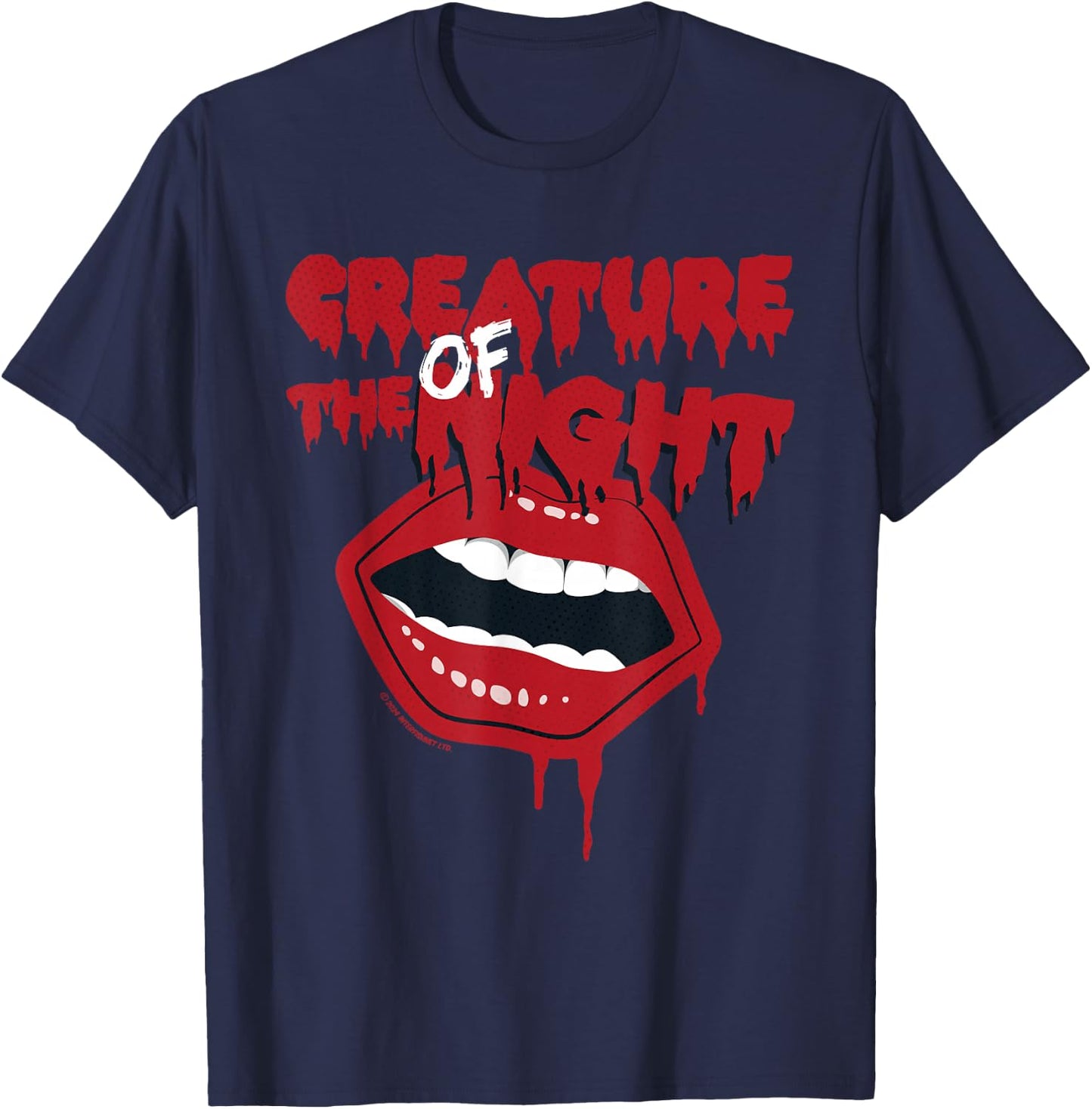 Rocky Horror Show The Creature of the Night Mouth , black T-Shirt - T-Shirt | Navy