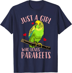 Parakeet Budgie T-Shirt - T-Shirt | Navy
