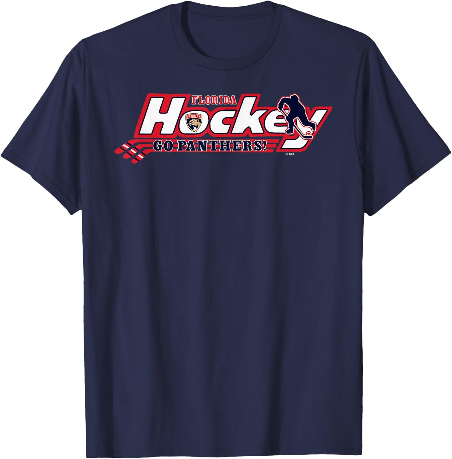 Florida Panthers Hockey Officially Licensed T-Shirt - T-Shirt | Navy
