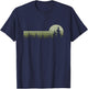 Wald Bäume Natur Wandern Naturliebhaber Vintage Classic Nature Wilderness Black Small EU Small M 16.5 Short Sleeve Women's Nature Friends Hikers T-Shirt - T-Shirt | Navy