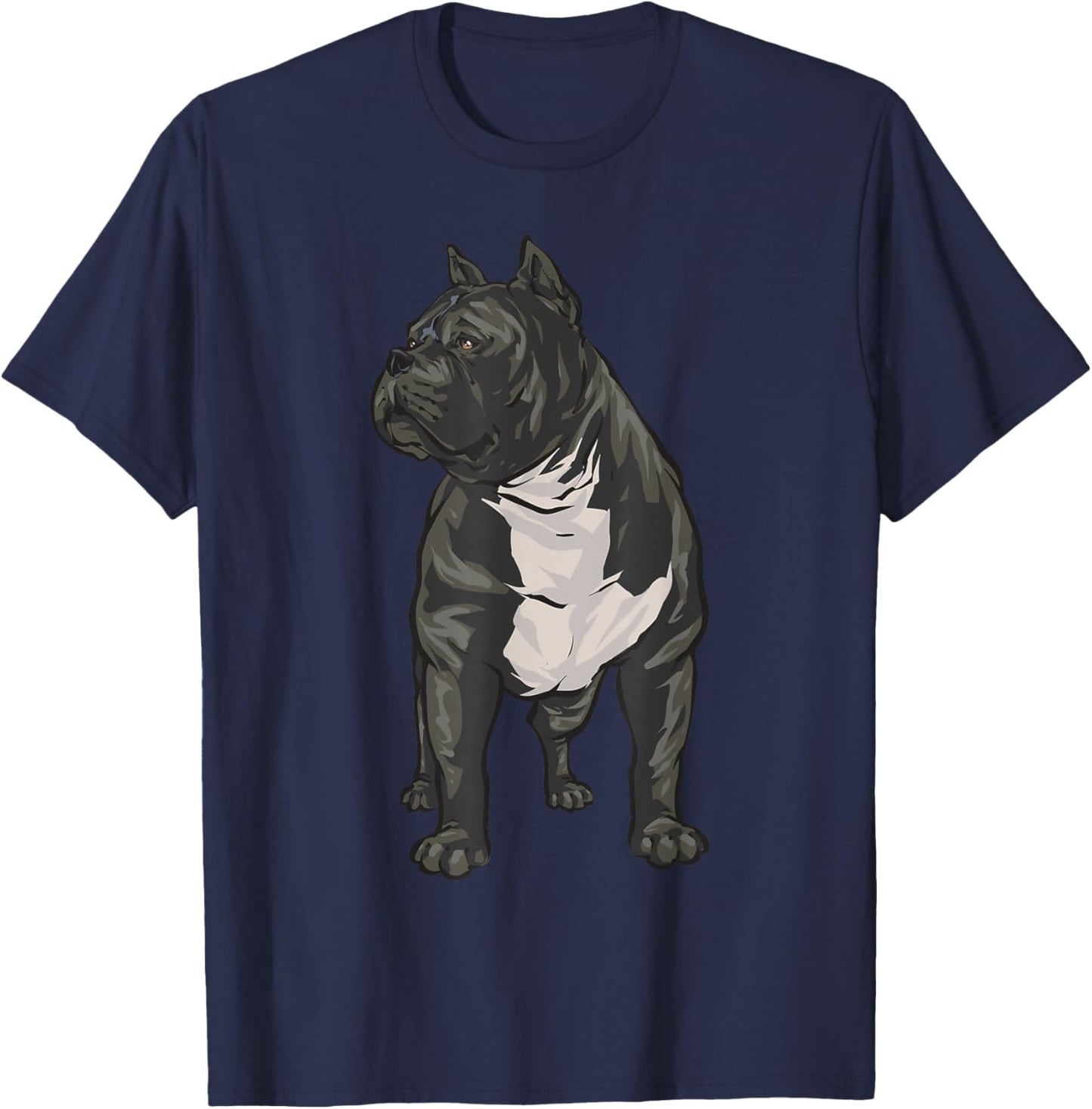 American Bully Dog XL American Bully , black T-Shirt - T-Shirt | Navy