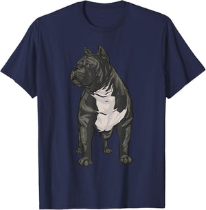 American Bully Dog XL American Bully , black T-Shirt - T-Shirt | Navy