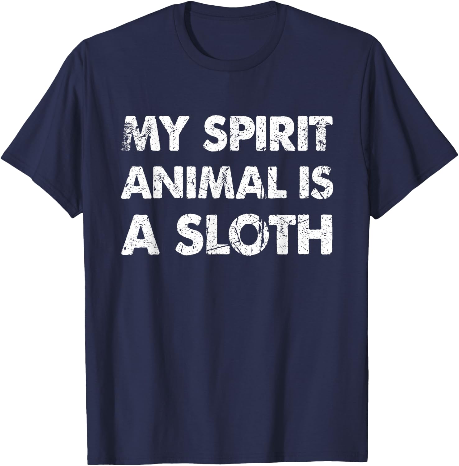 Funny My spirit animal is a sloth T-Shirt - T-Shirt | Navy