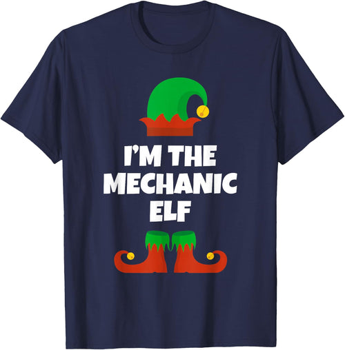 I'm The Mechanic Elf Family Pajama Christmas Funny