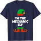 I'm The Mechanic Elf Family Pajama Christmas Funny T-Shirt - T-Shirt | Navy