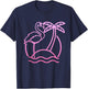 Flamingo Retro 80s Beach Vintage Party Miami Flamingo Lover T-Shirt - T-Shirt | Navy