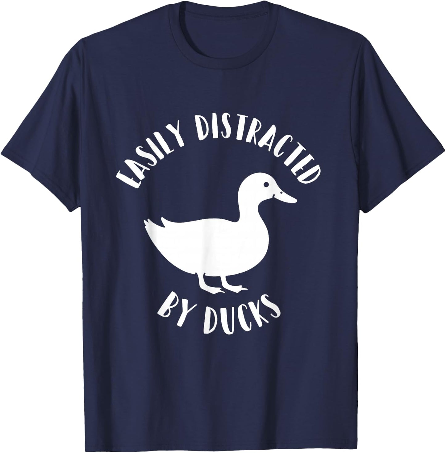 Easily Distracted by Ducks T-Shirt - T-Shirt | Navy