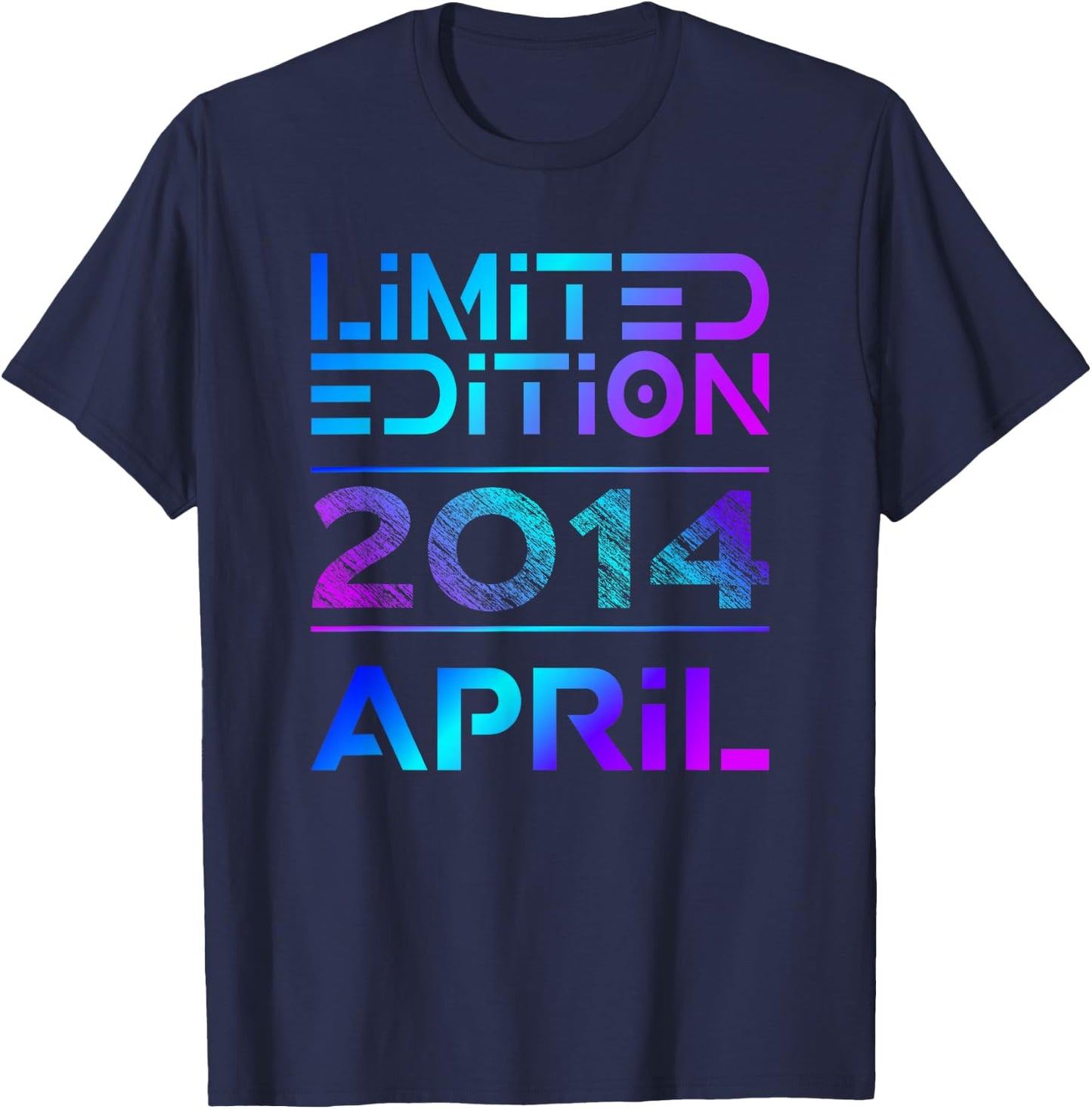 Limited Edition April 2014 Junge Mädchen 12. Geburtstag T-Shirt - T-Shirt | Navy