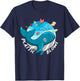Whale Earth Day Plastic Blows Sea Pollution Recycle T-Shirt - T-Shirt | Navy