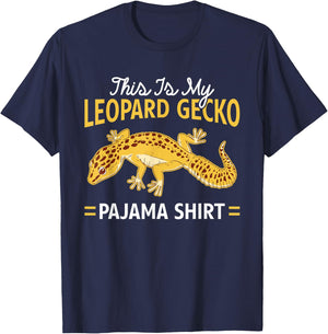 This Is My Leopard Gecko Pajama Shirt Leopard Gecko Pajamas T-Shirt - T-Shirt | Navy