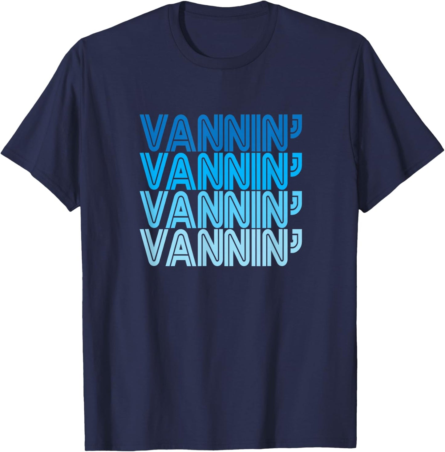 VANNIN T Shirt Retro Vanner Vanning Nation Van Lifestyle T-Shirt - T-Shirt | Navy