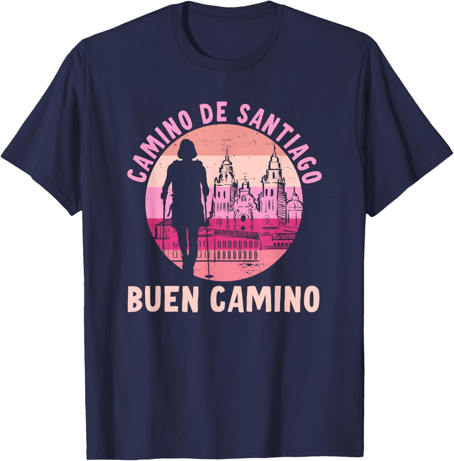 Buen Camino de Santiago de Compostela Jakobsweg T-Shirt - T-Shirt | Navy