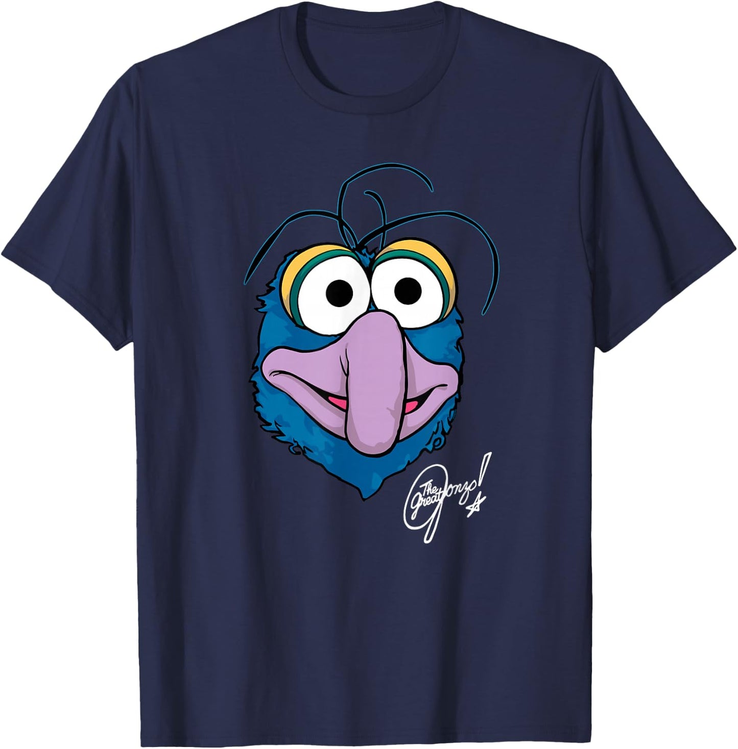 Disney The Muppets Gonzo the Great Big Face T-Shirt - T-Shirt | Navy