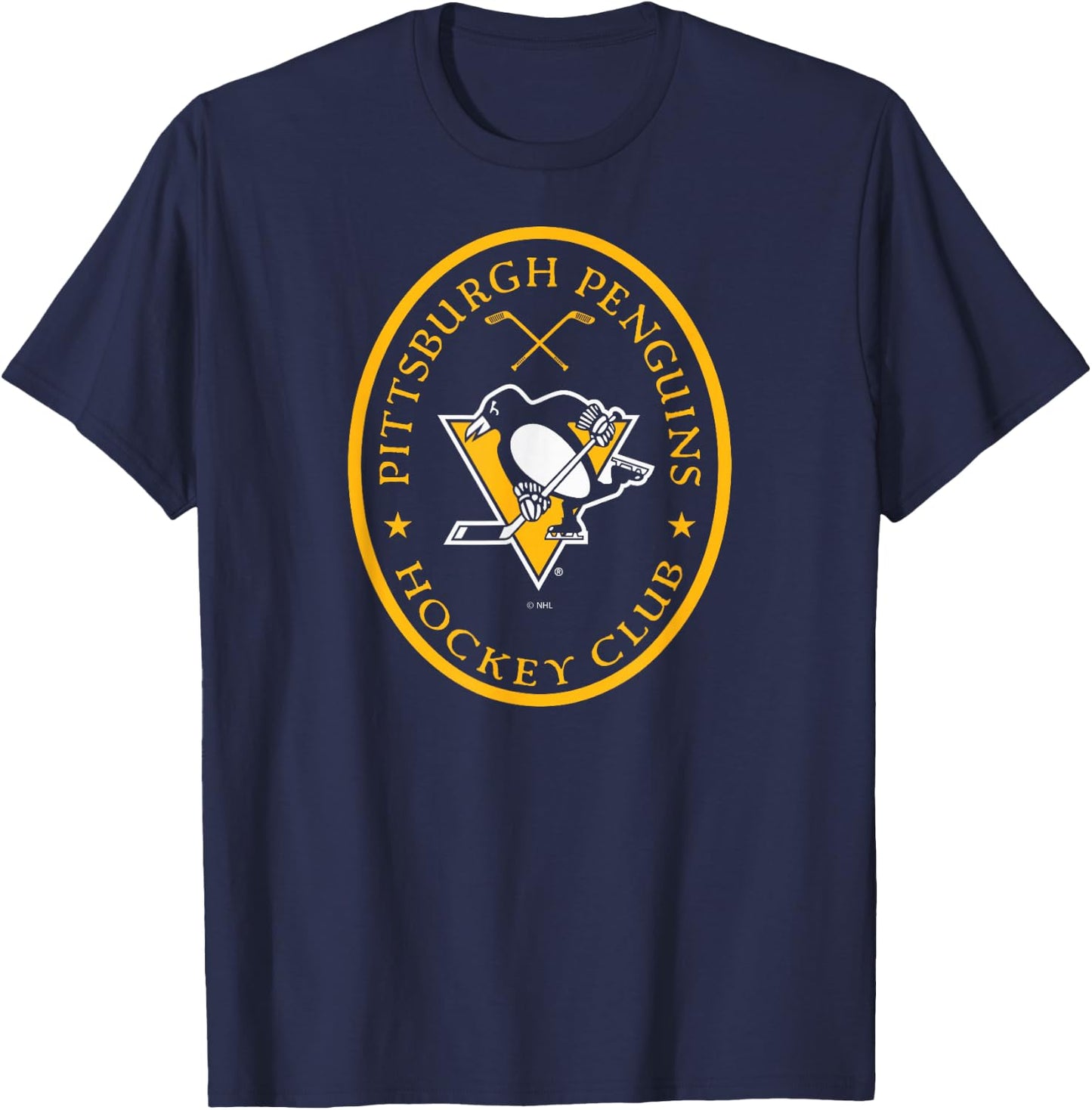Pittsburgh Penguins Iconic Black Officially Licensed T-Shirt - T-Shirt | Navy