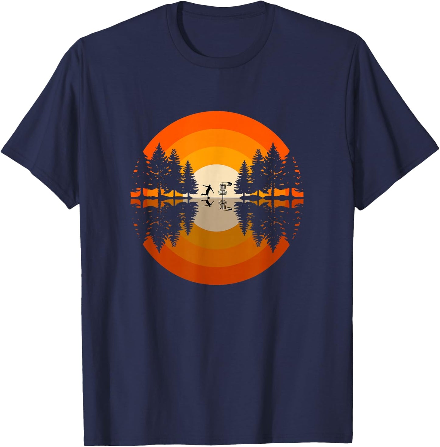 Frisbee Golf Frolf Golfer - Outdoor Disc Golf T-Shirt - T-Shirt | Navy