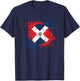 Soccer Ball With The Flag Of Dominican Republic T-Shirt - T-Shirt | Navy