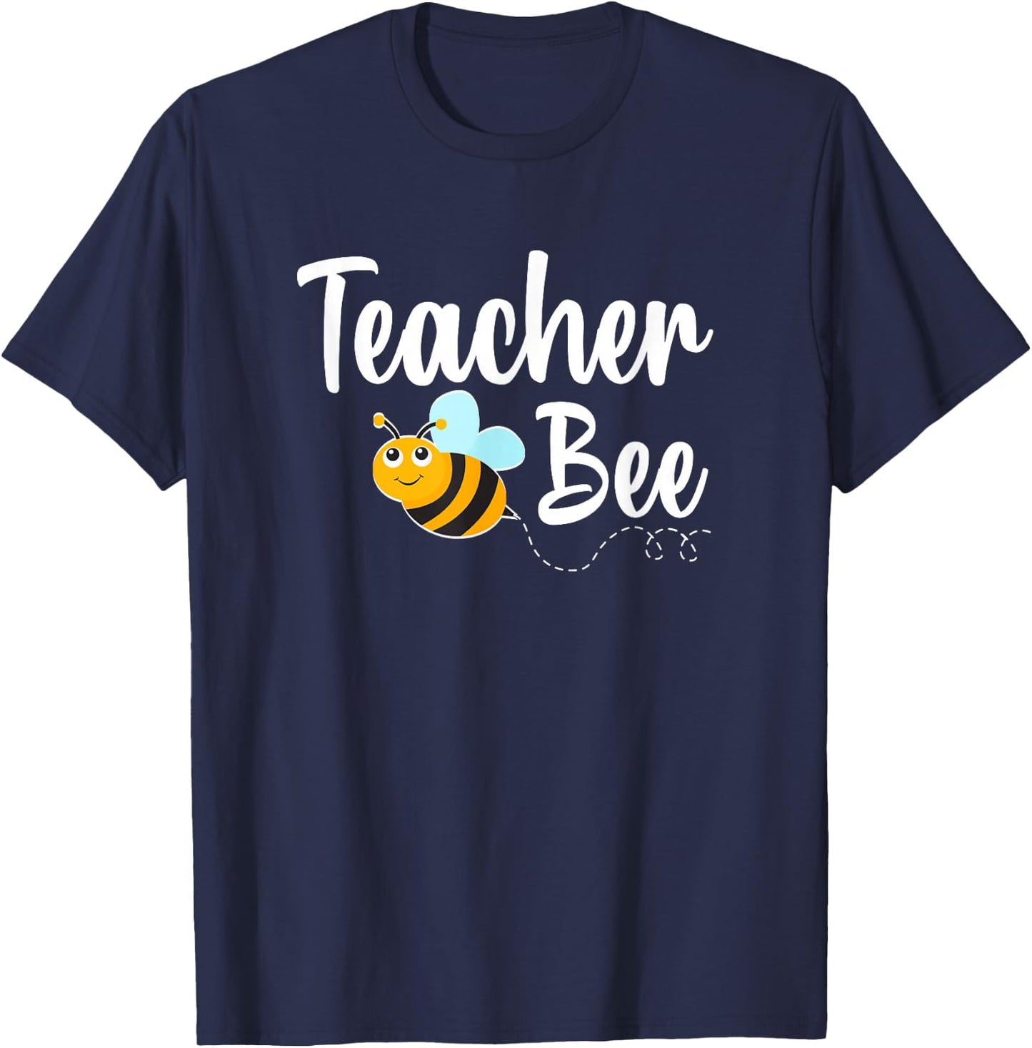 Teacher Bee Bumblebee Funny Back To School T-Shirt - T-Shirt | Navy