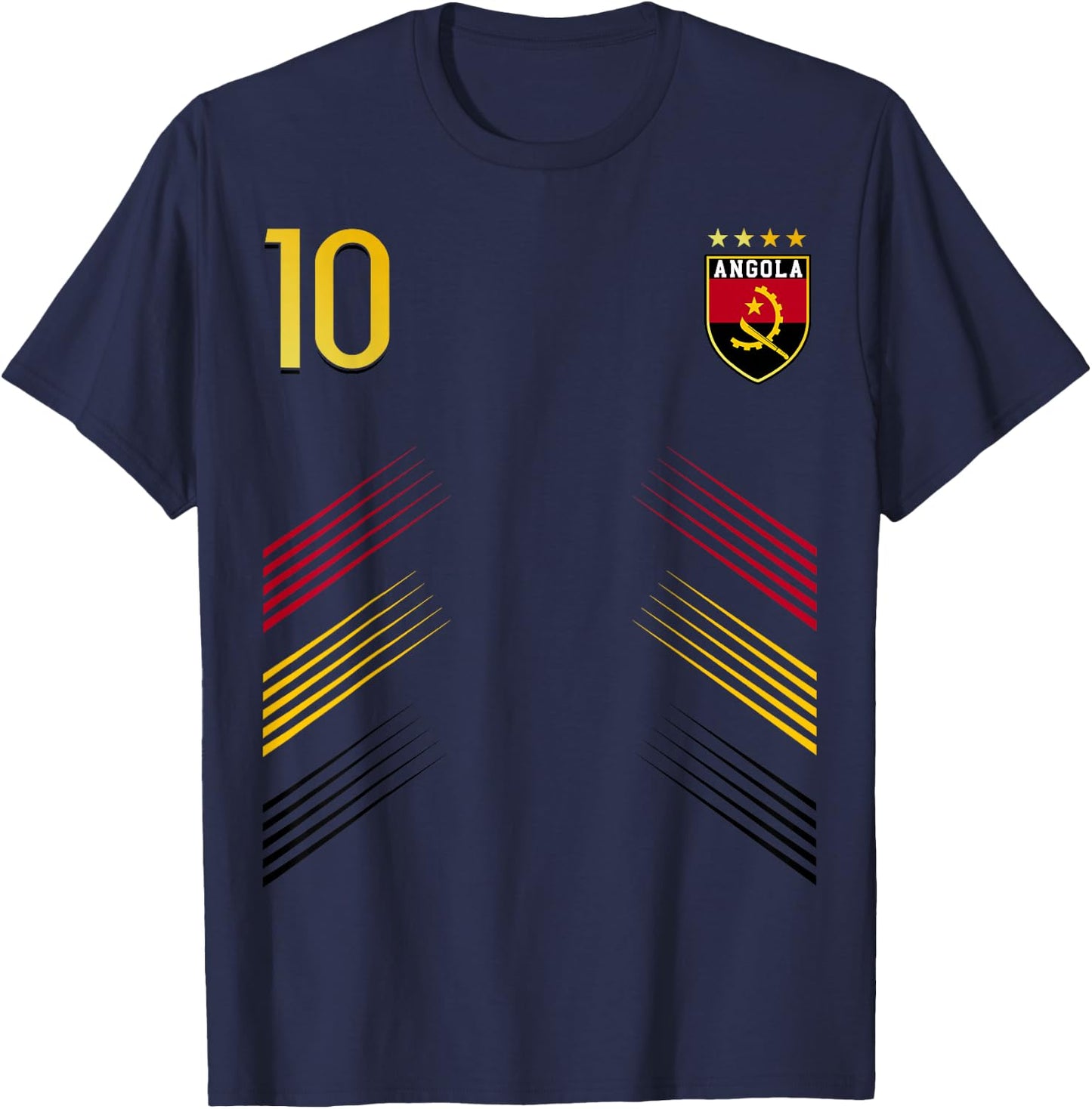 Flag Angola Faso Angolian Pride Lovers T-Shirt - T-Shirt | Navy