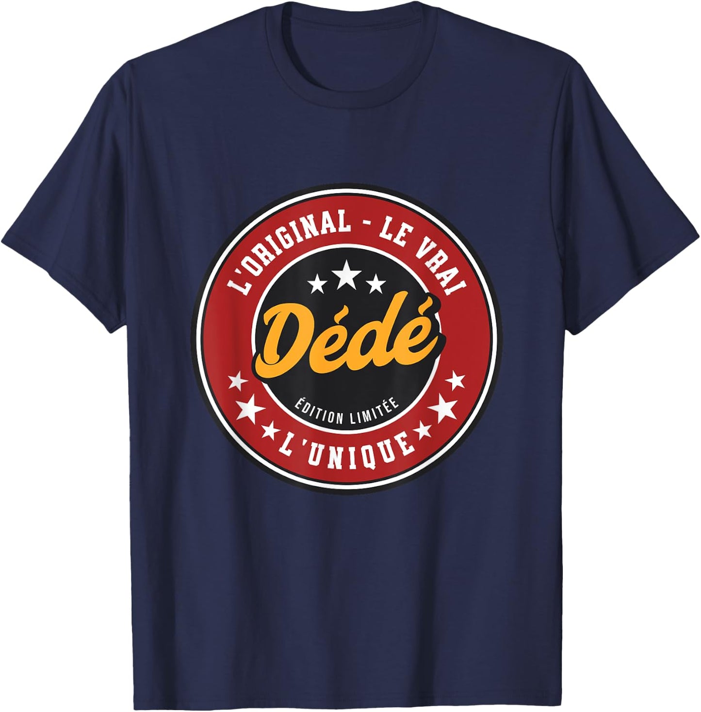 Dedicated Name Custom Dedicated The Original The True The Unique , Black, S T-Shirt - T-Shirt | Navy
